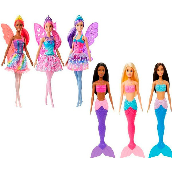 Barbie Dreamtopia Fada Cabelo Rosa - Mattel - Button Shop