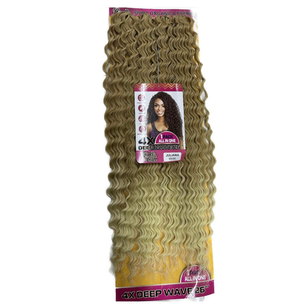 Cabelo Deep Wave Cacheado Juliana Fio a Fio Crochet Braids 70cm