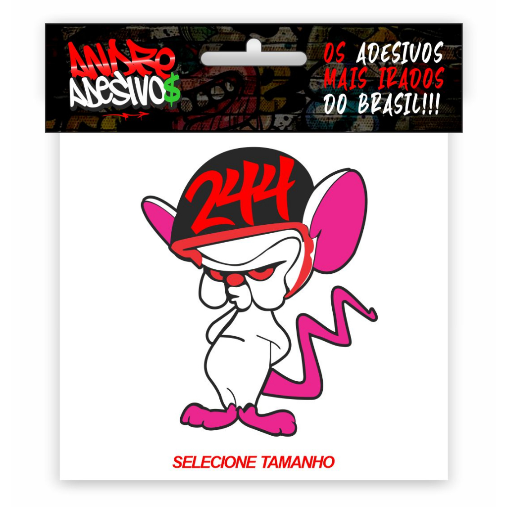 ADESIVO ORIGINAL CEREBRO 244 / PERSONAGEM DO GRAU / ADESIVO DE