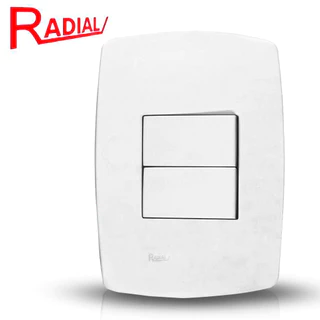 Kit Jogo 10 Peças Interruptor 2 Teclas Simples Radial Bivolt Linha Pérola Branca em Oferta na Shopee