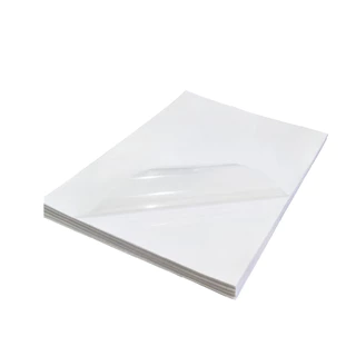 100 Folhas Adesivos Vinil Premium 100% Transparente A4 Jato De Tinta