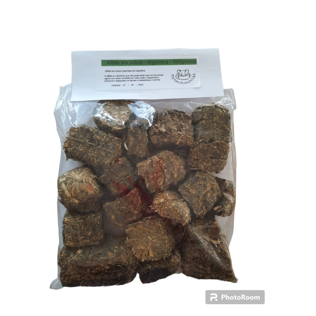 Alfafa em Cubos/prensada - Importada da Argentina 500gramas