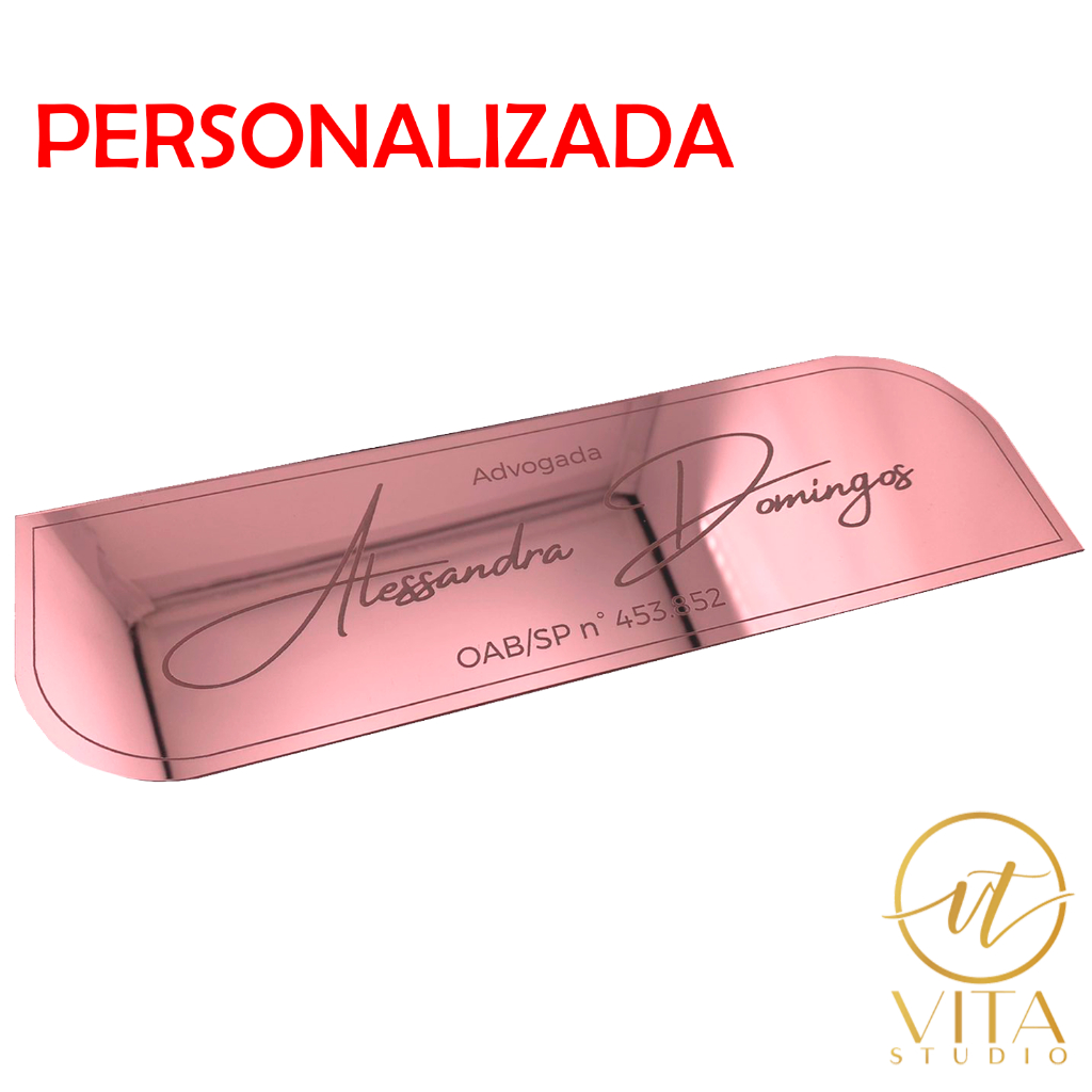 Placa Indicativa De Sinalização para Porta Acrílico Espelhado MUITAS CORES VERSÃO LUXO