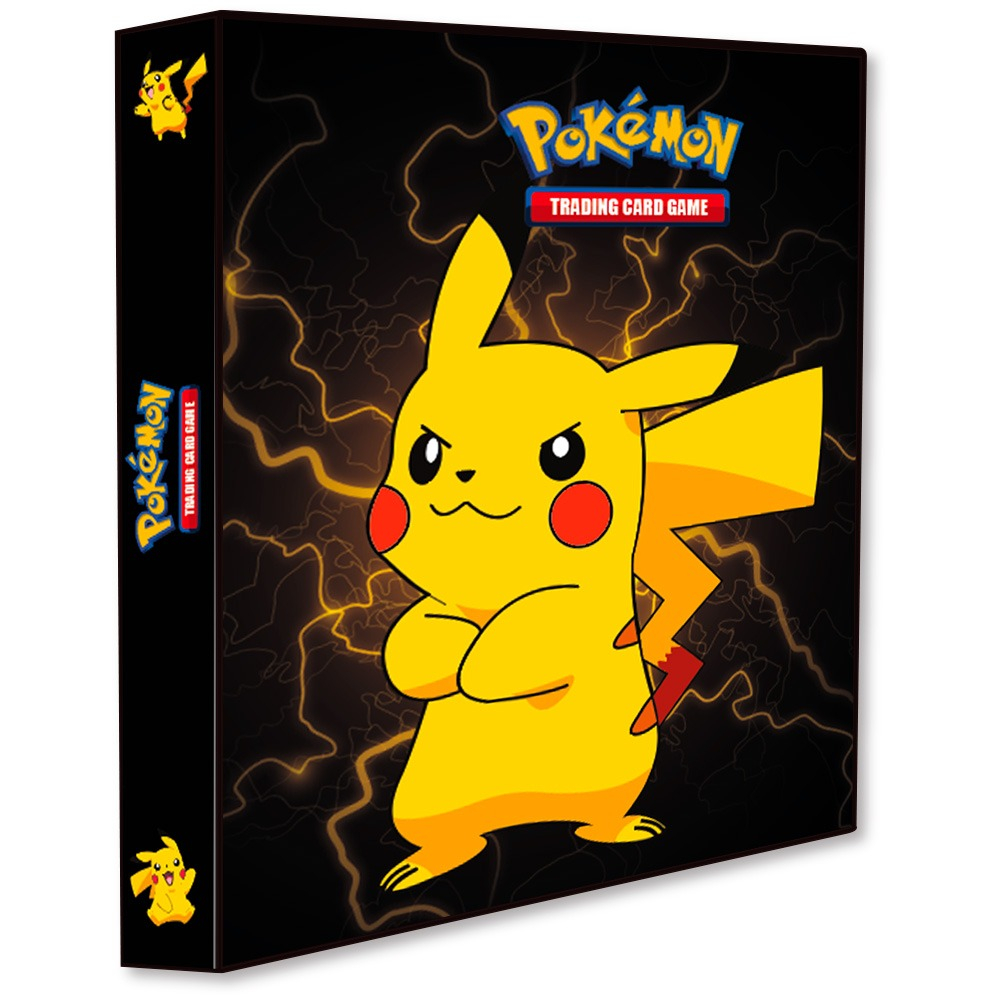 Álbum Pokémon Pasta tipo Fichário para Cards - PIKACHU