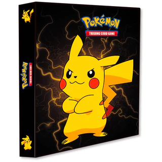Álbum Pasta Fichário Pokemon Pikachu Choque do Trovão Reforçado Capa Dura para Armazenar Colecionar