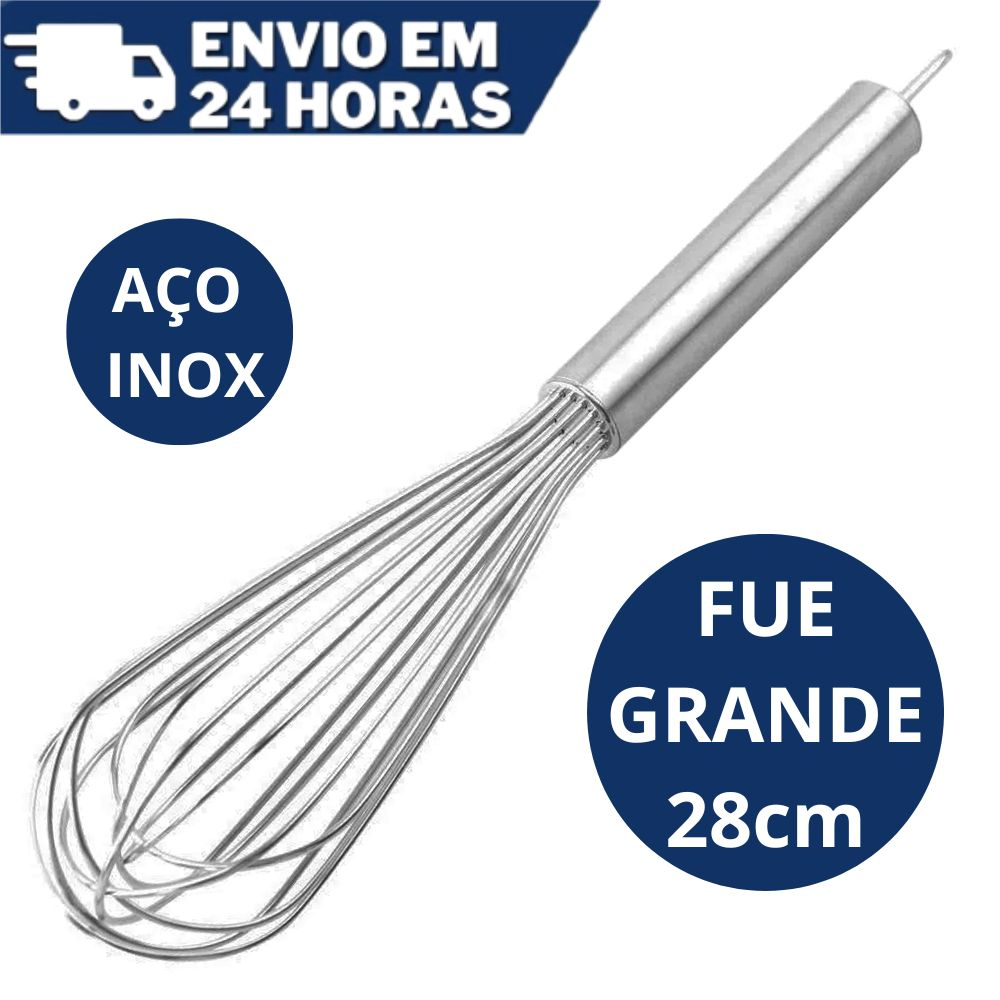 Fue Profissional Batedor de Ovos Fuê Fouet Inox 28 cmOmelete