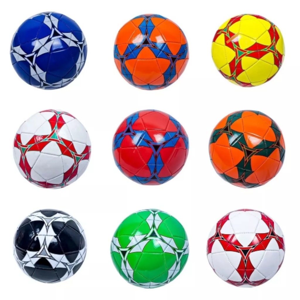 Bola de Futebol - Tamanho Oficial - Estrela - Preta e Vermelha - Pais e  Filhos