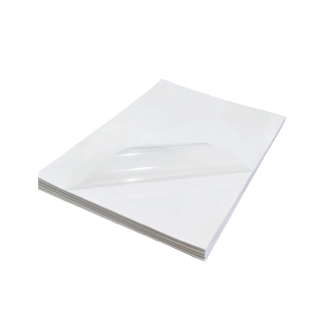 40 Folhas Adesivos Vinil Premium 100% Transparente A4 Jato De Tinta Corante - Não é à prova d'água