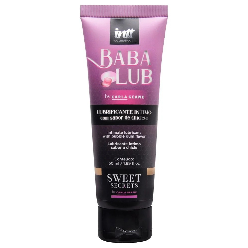Baba Lub Lubrificante Íntimo Sabor Chiclete 50ml Intt Sabor Chiclete ...