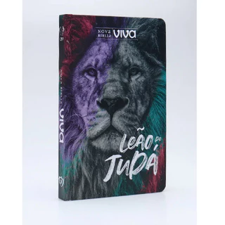 Nova Bíblia Sagrada Viva I Super Premium I Capa Dura Slim I Leão de Judá