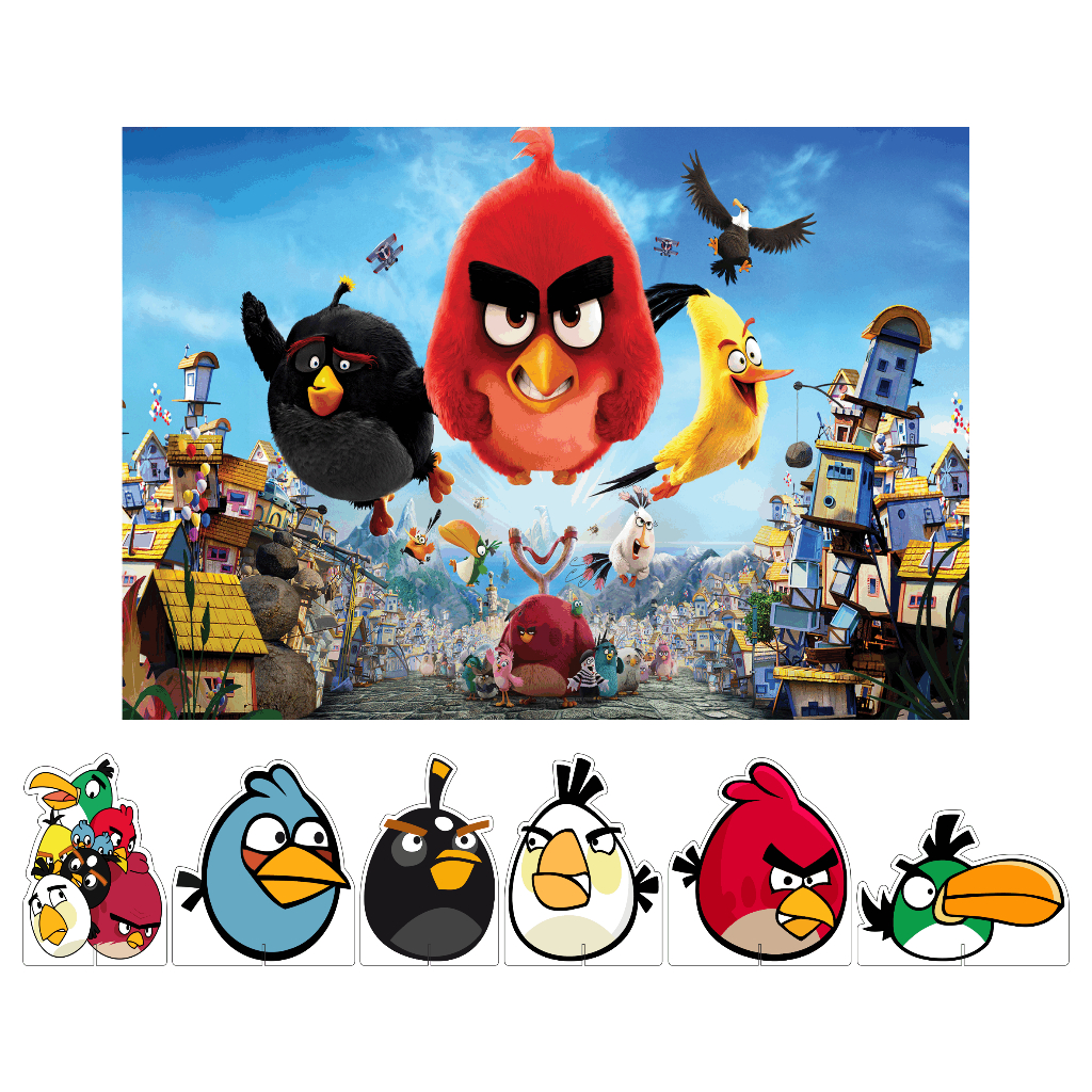 Kit Display De Mesa Painel Festa Infantil Angry Birds Shopee Brasil