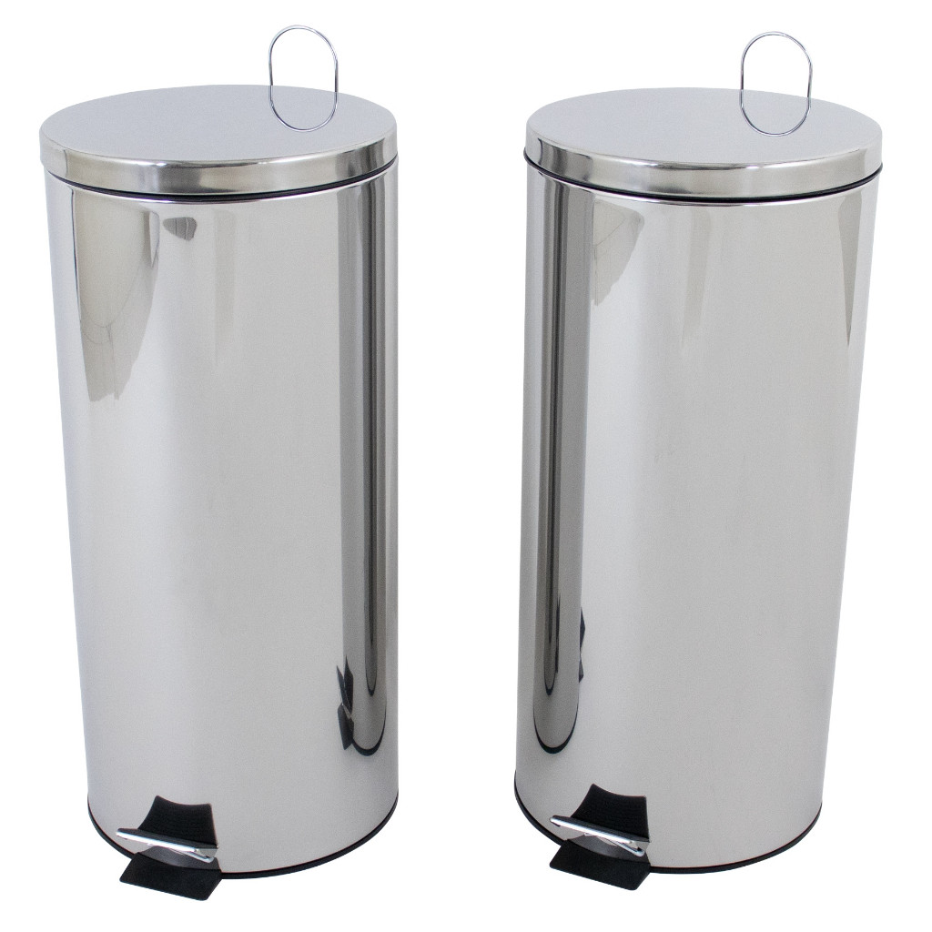 Kit 2 lixeiras aço inox de 30 litros Healer