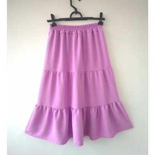 Saia Midi Infantil Menina Cintura Elastico Duna 3 Marias