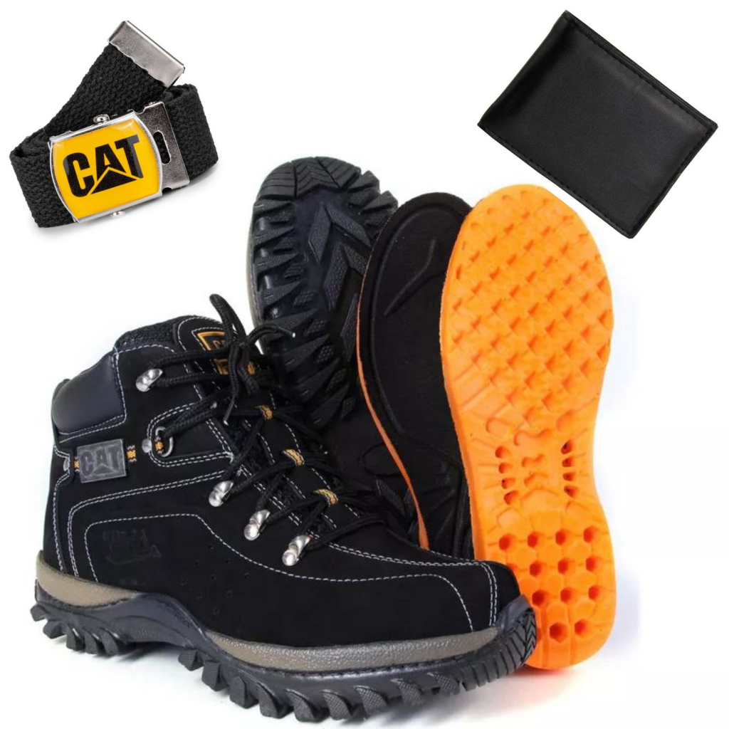 Bota Caterpillar Adventure Original ou Replica Mercado Livre Carteira Cinto  Chinelo Unboxing 