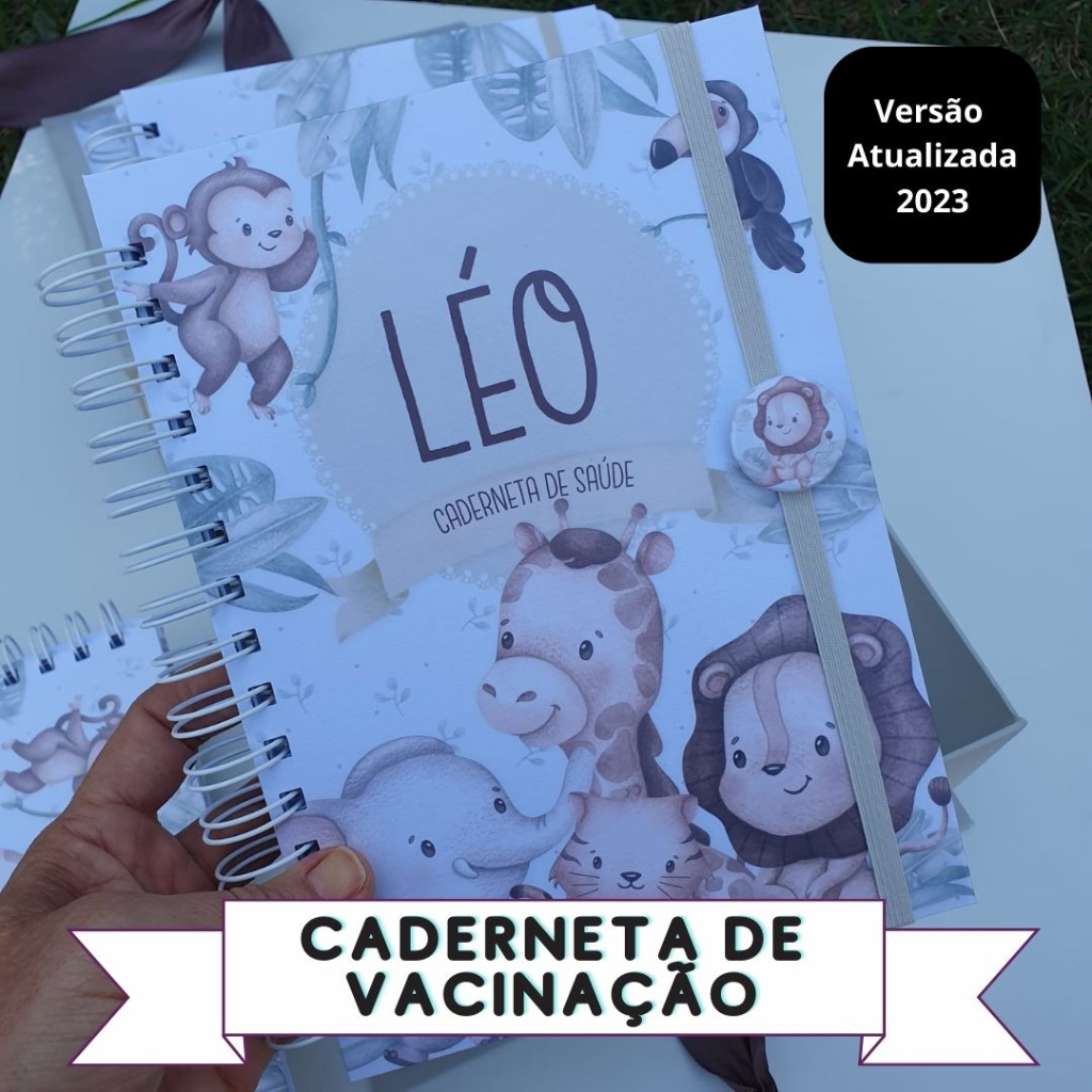 Caderneta de Vacinação do Bebê Personalizada Atualizada 2024 7ª Edição ...