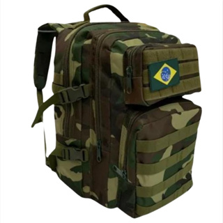 Mochila Tática Militar 40 Litros Camping Trilha Acampamento Nylon1000 Alta  Performance