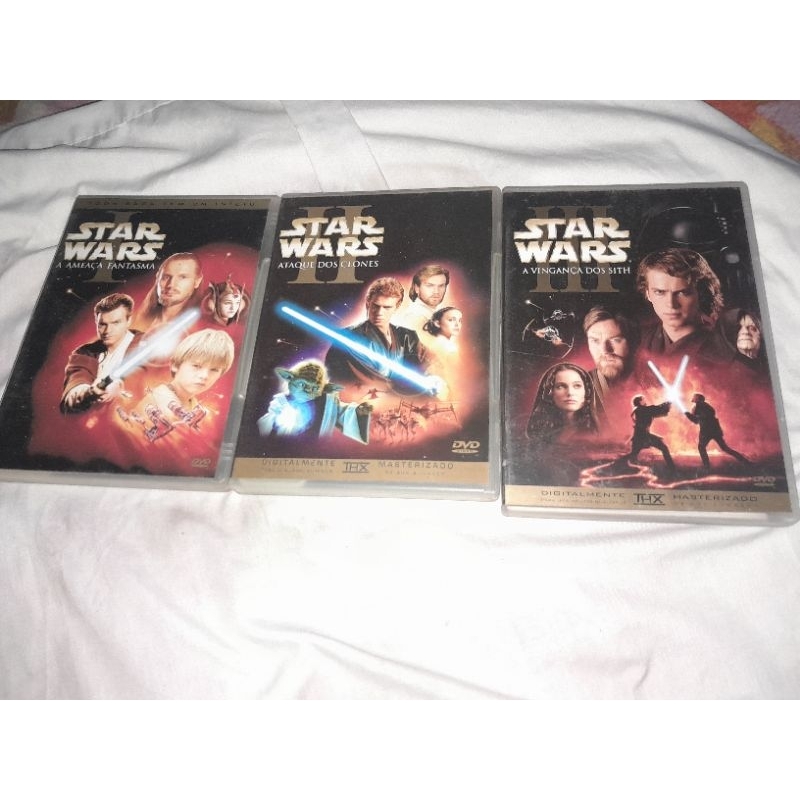dvd coleção Star Wars duplos 6 discos usados originais