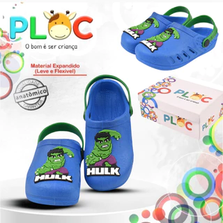 Sandália Babuche Menino PLOC Bab59 HULK em Oferta na Shopee