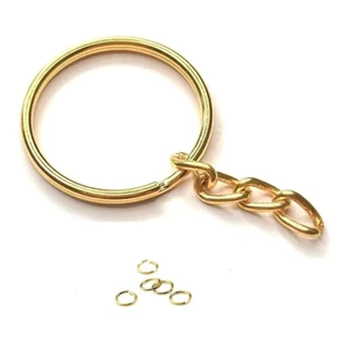 50 Pçs /100pcs/150pcs Argolas Para Chaveiro+50 Pcs/100pcs/150pcs +Elo 8mm em Oferta na Shopee