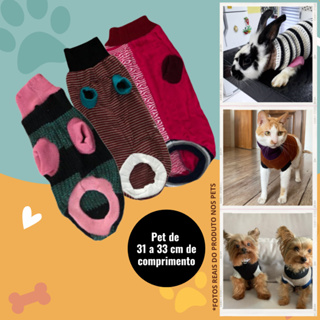 Kit 3 Roupa Roupinha Pet Macia e Quentinha Pequeno Porte