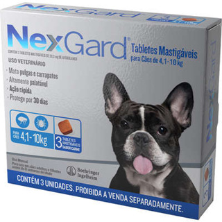 KIT 4 ANTI PULGAS E CARRAPATOS PARA CAES 4 A 10 KG