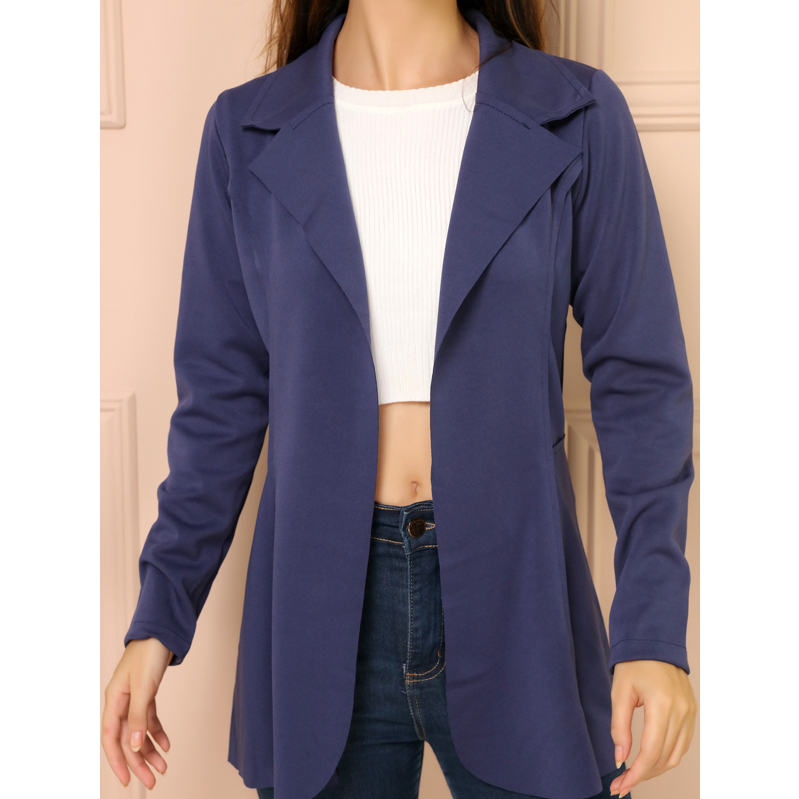 Blazer Feminino Max Acinturado Sobretudo Longo Neoprene Lida