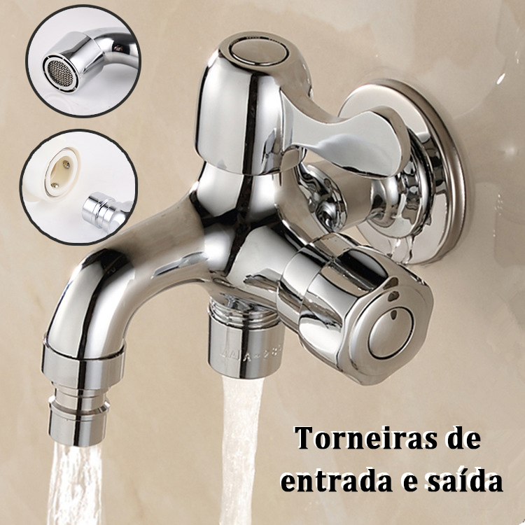 Torneira para Maquina de Lavar Pia Tanque 1/4 de Volta