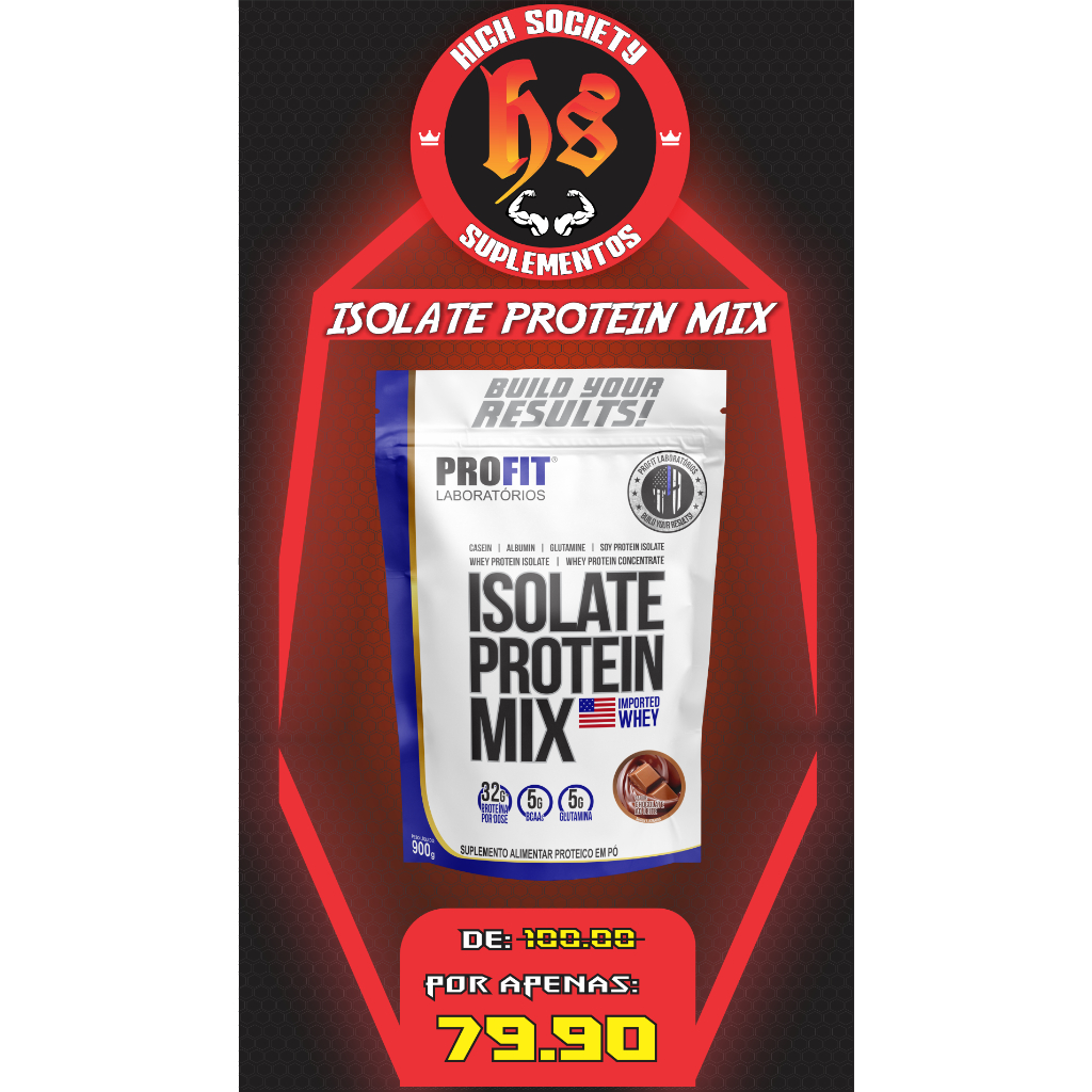 ISOLATE PROTEIN MIX 900G | Shopee Brasil