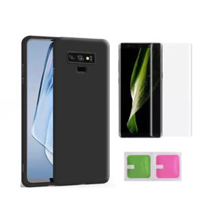 Pelicula Gel + Capa Tpu Fina Para Samsung Galaxy Note 9