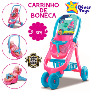 Carrinho Boneca Bebe Reborn Baby Alive Dobrável Luxo Toys2u