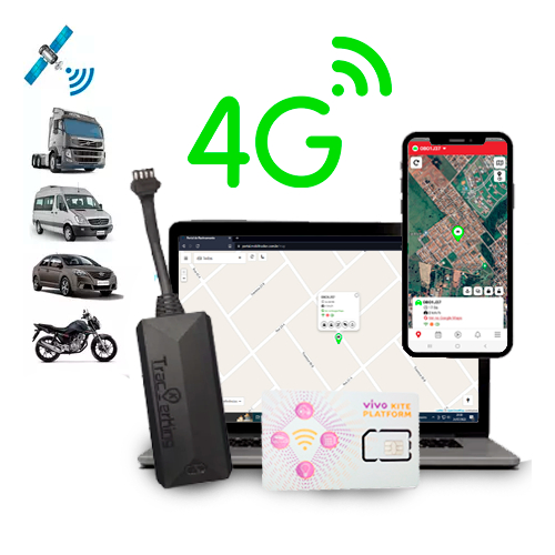 Rastreador Veicular Gps Com Chip E Aplicativo Em Tempo Real | Shopee Brasil