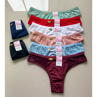 kit 5 calcinha conforto renda tanga calcinhas lingerie langerie elástico sensual C25 tanga nova