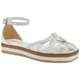 Sandália Feminina Rasteira Plana Slide Plataforma Flatform Shekinah Moda Estilosa Festa Confortável