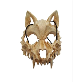 máscara de caveira lobo fantasia para festa halloween cosplay