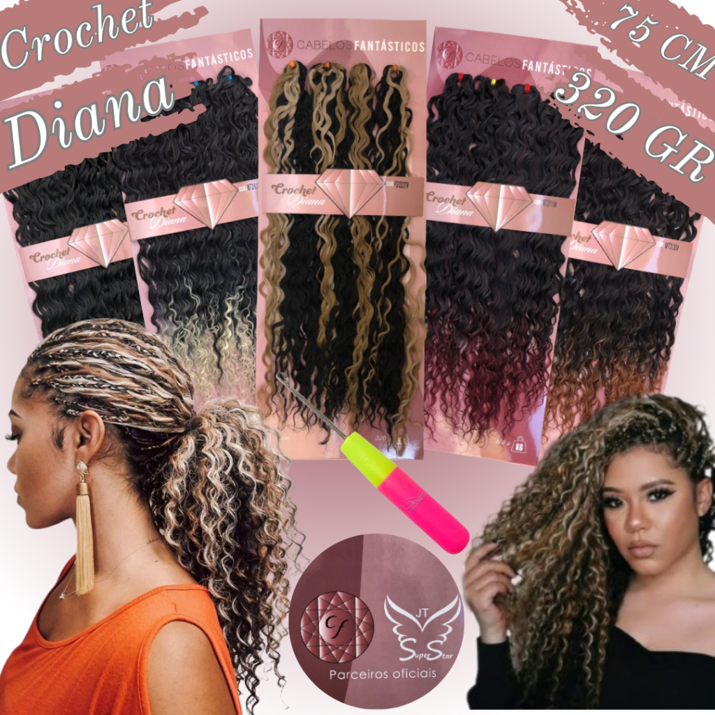 Cabelo 100% organico Idêntico Ao Humano Crochet Braid
