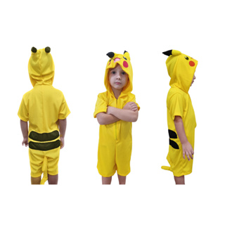 Fantasia Pikachu Macacão Verão Infantil