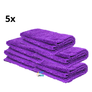 5- Pano Microfibra Automotivo Toalha 30x30 Zacs Roxo 350gsm