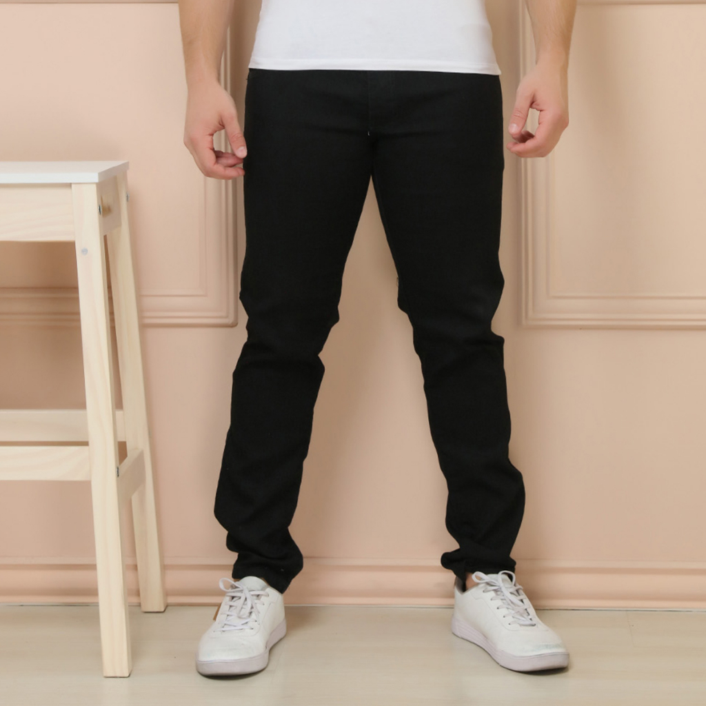 Calça Masculina Cargo Jogger Sarja Jeans Com Elastico Estilo Jogador Slim  Fit Promoção