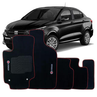 Jogo Tapete Adaptável Personalizado Fiat Cronos 2017 Em Diante Carpete