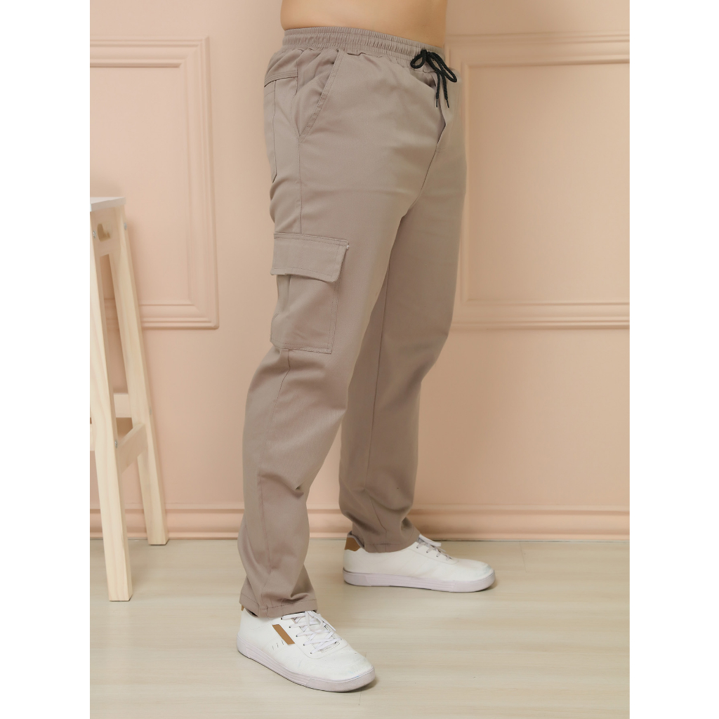 Calça Cargo Skate Caqui Streetwear Retro 5 Bolsos Aesthetic Pinterest Tumblr