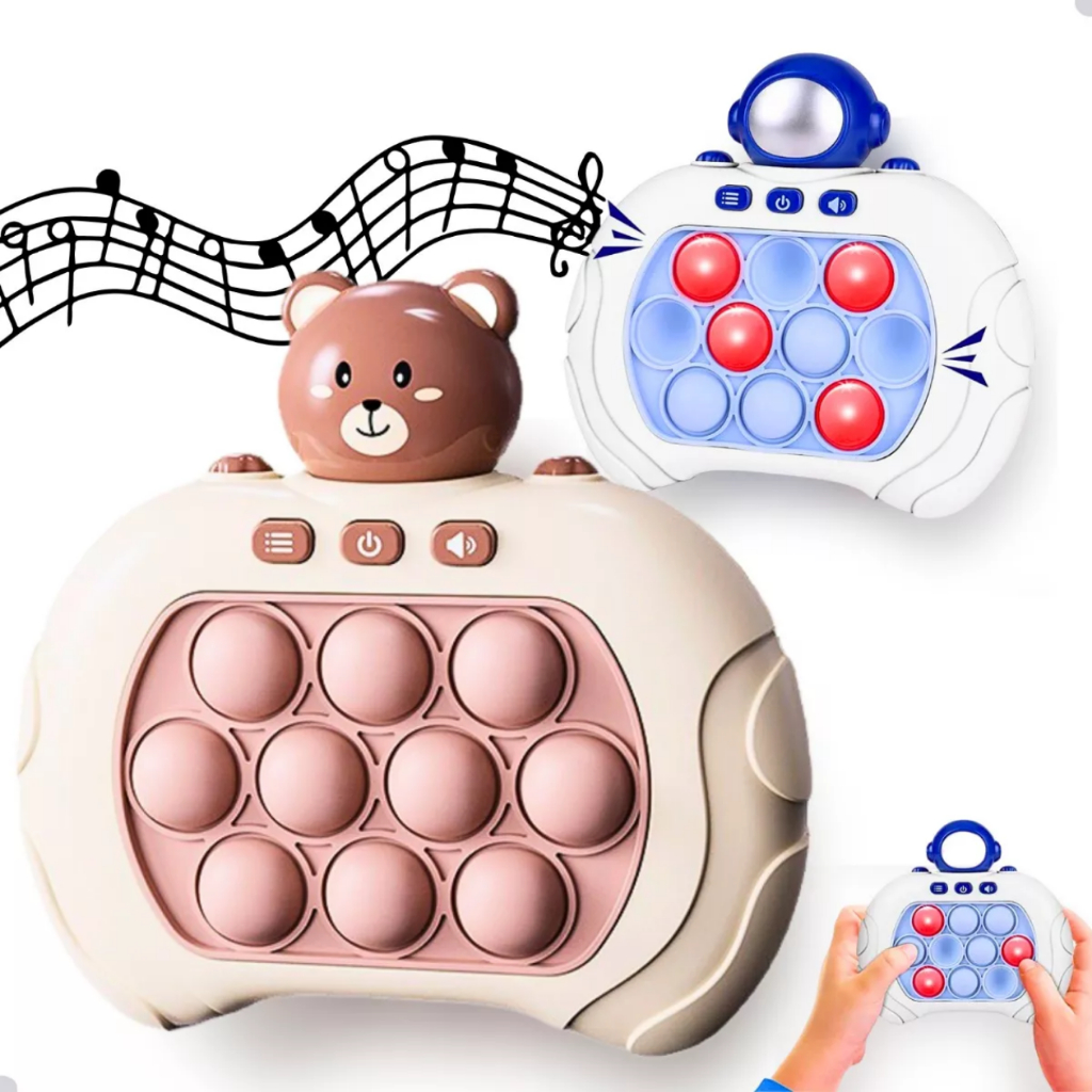 Mini Game Popit Controle Jogo Infantil Elétrico Com Pilhas