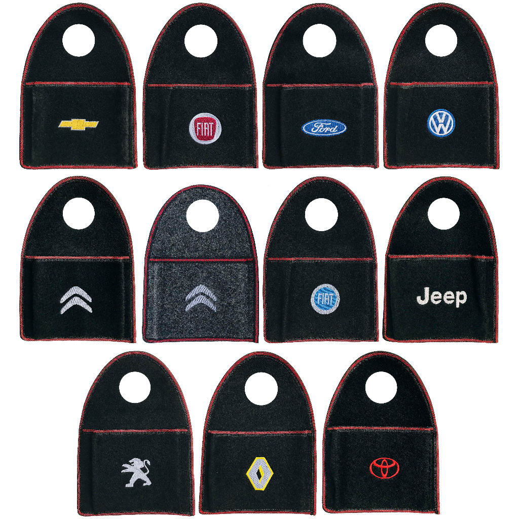 Lixeira Sacola Lixinho Automotiva Carpete Personalizado Montadoras Diversos modelos