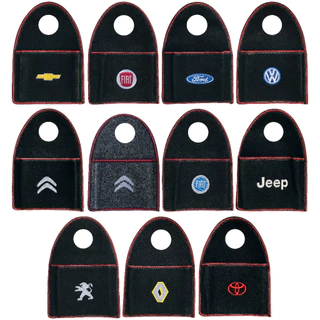 Lixeira Sacola Lixinho Automotiva Carpete Personalizado Montadoras Diversos modelos