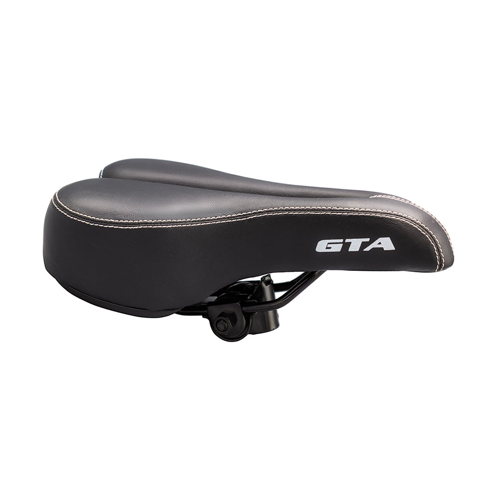 Banco Selim De Bicicleta Mtb Vazado Gta Costurado Com Carrinho