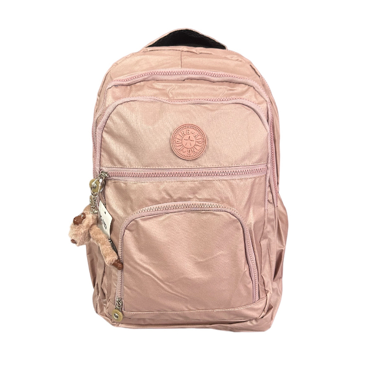 Mochila escolar trabalho grande de Nylon com Chaveiro Feminina Masculina