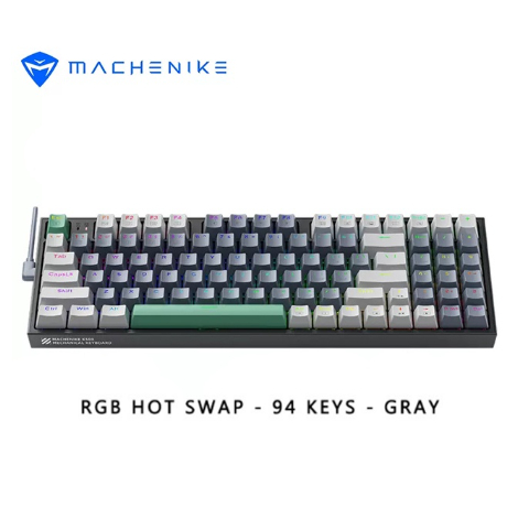 Teclado gamer Machenike K500 Com 94 Teclas RGB QWERTY Machenike Brown Marrom