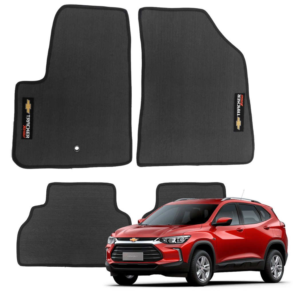 Jogo Tapete Borracha PVC Tracker Turbo 2020 2021 2022 2023 (04 Peças