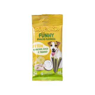Snacks Flexíveis Palito para Cães Cão Pet Brincalhão Funny Detox 45g