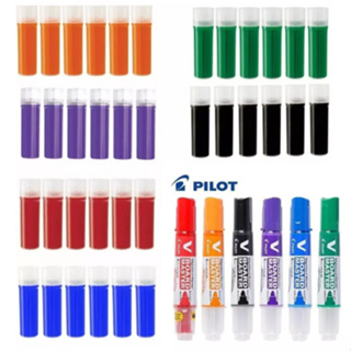 Combo 6 Pinceis Para Quadro Branco Recarregável + 36 Cargas - NÃO MANCHA O QUADRO