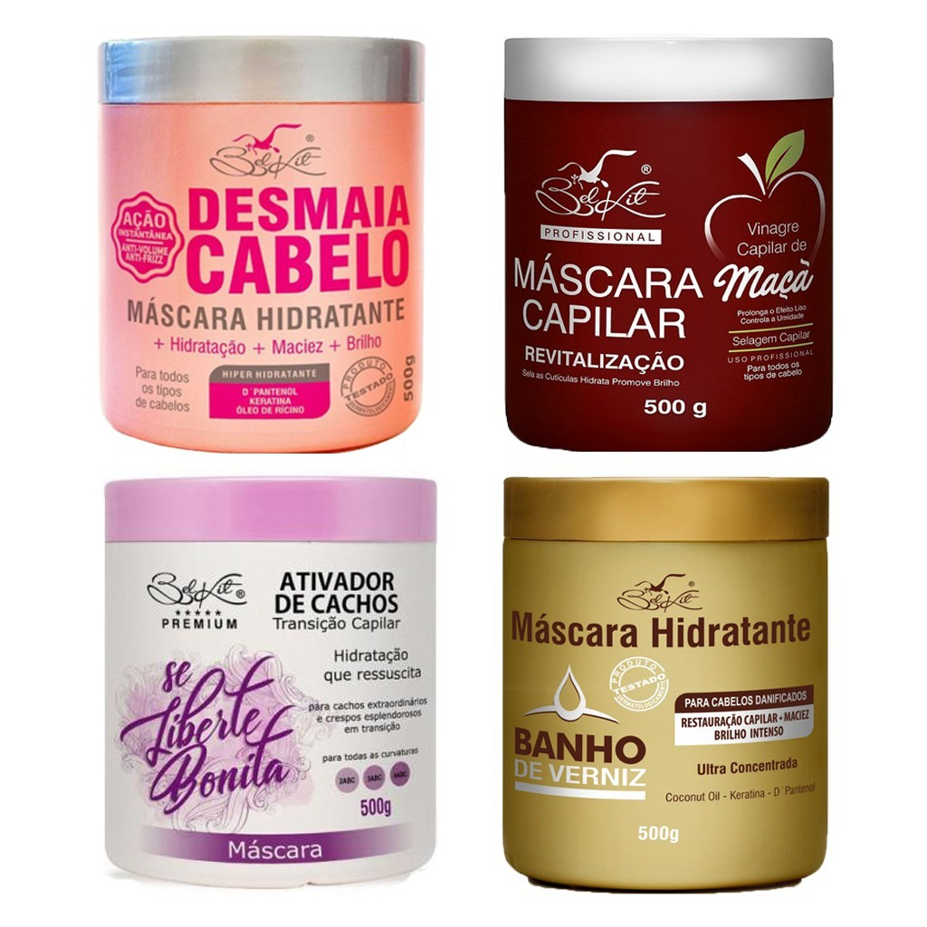 MÁSCARA DE HIDRATAÇÃO CAPILAR BELKIT 500g | Shopee Brasil